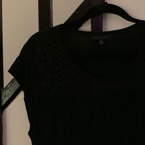 Black Cutout Top